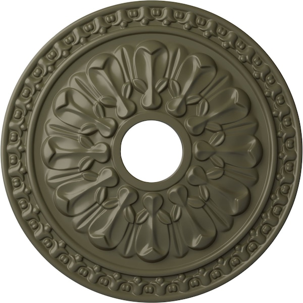 Ekena Millwork Warsaw Ceiling Medallion (Fits Canopies up to 3 1/2"), 18"OD x 3 1/2"ID x 1 3/8"P, Painted Turtle CM18WAPTF - main